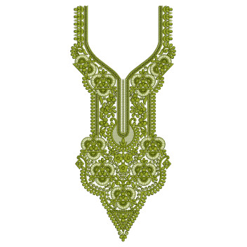 Zaitoon Palace Neck Embroidery Design