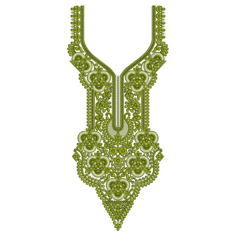 Zaitoon Palace Neck Embroidery Design