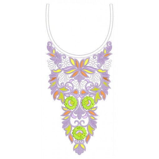 Latest Embroidery Designs For Neck 26461
