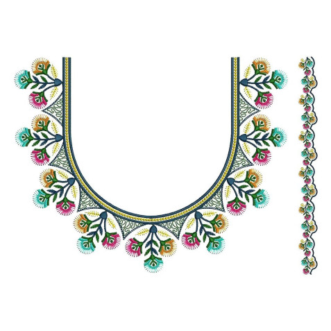 Latest Embroidery Neck Design