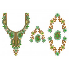 New Neck Embroidery Design 18382 New Neck Embroidery Design 18382