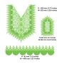 Elegant Floral Neck and Sleeves Embroidery Design