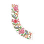 Long Floral Neckline Embroidery Design