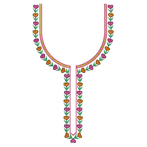 Machine Embroidery Neck For Kurti