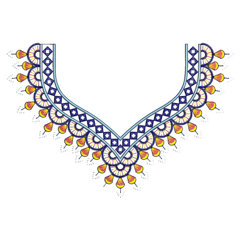Modern Embroidery Design For Kurti