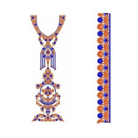 New Neck Embroidery Design 18379