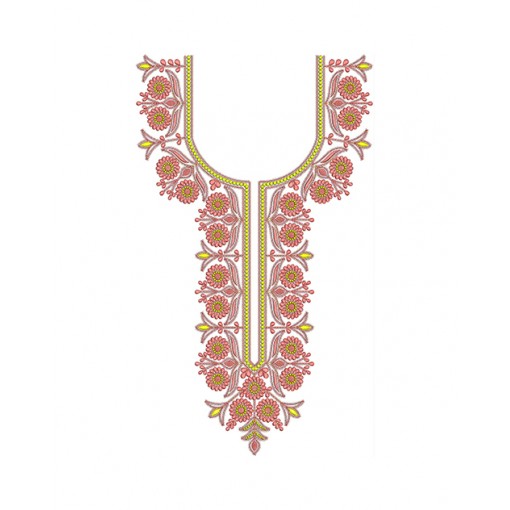 Neck Embroidery Design 20047