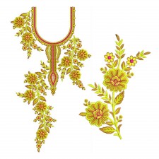 Neck Embroidery Design 20744 Neck Embroidery Design 20744