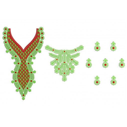 New Neck Embroidery Design 20832 New Neck Embroidery Design 20832