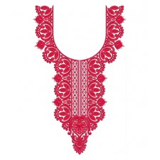 Neck Machine Embroidery Design
