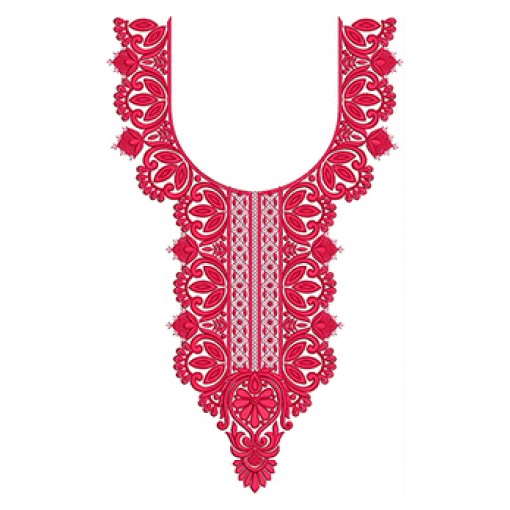 Neck Machine Embroidery Design