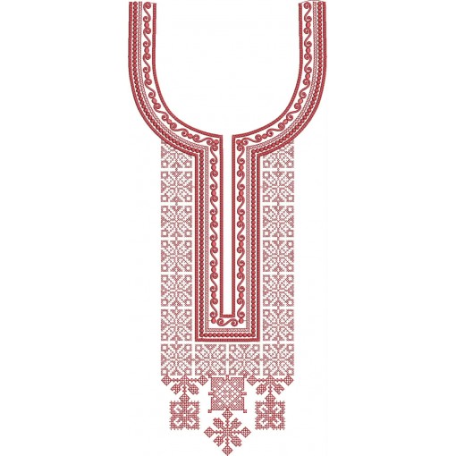 Neck Machine Embroidery Designs 26407