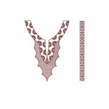 Neck & Sleeve Aari Stitch Style Embroidery Design 23070 Neck & Sleeve Aari Stitch Style Embroidery Design 23070