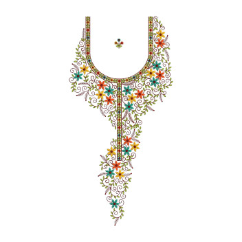 Folkloric Sprig Embroidery Design