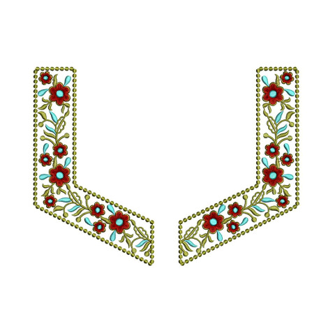 Neck Embroidery For Nighty