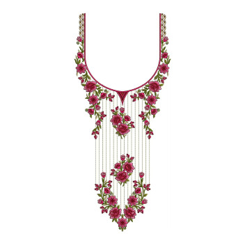 Neckline Embroidery Pattern