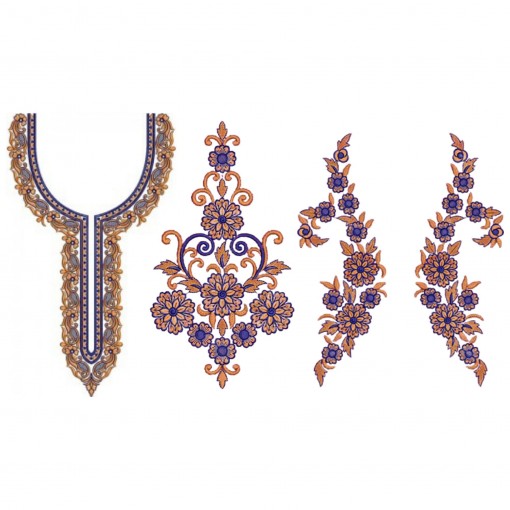 Beautiful Neck Embroidery Design 21194 Beautiful Neck Embroidery Design 21194