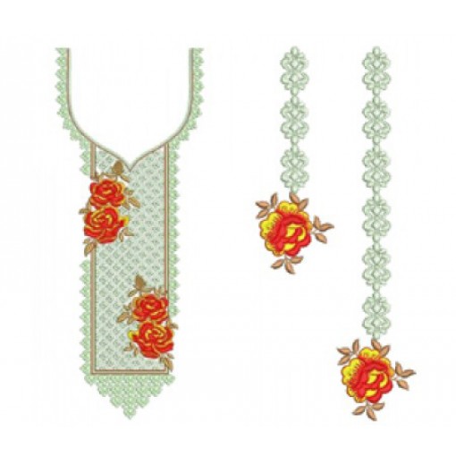 New Neck Embroidery Design 22116