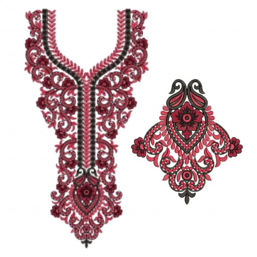 New Neck Embroidery Design 30159 New Neck Embroidery Design 30159