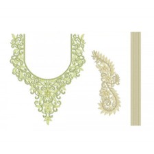 New Neck Embroidery Design 30254 New Neck Embroidery Design 30254