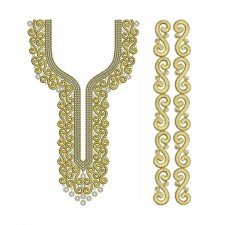 New Neck Embroidery Design 30299 New Neck Embroidery Design 30299