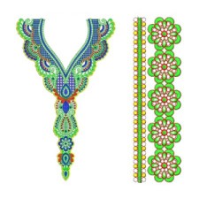 New Neck Embroidery Design 19512 New Neck Embroidery Design 19512