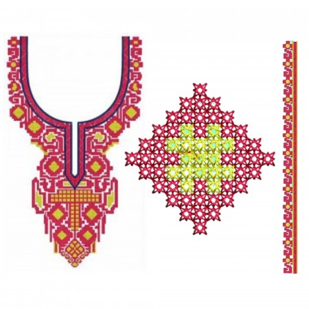 New Neck Embroidery Design 19627