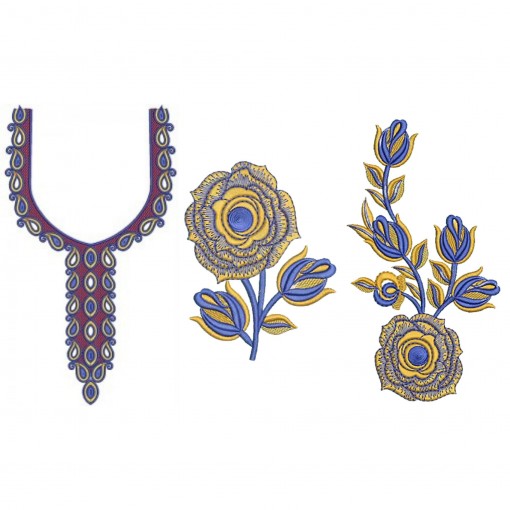 New Neck Embroidery Design 19645 New Neck Embroidery Design 19645