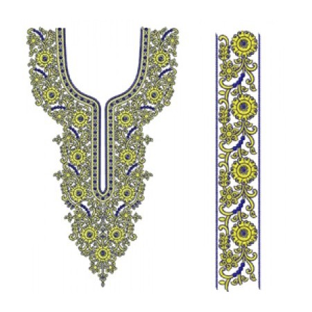 New Neck Embroidery Design 19685