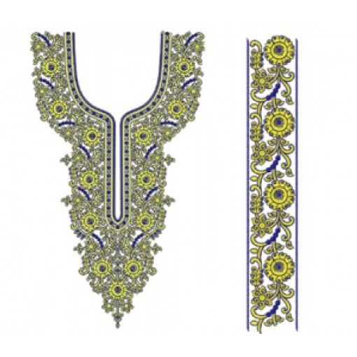 New Neck Embroidery Design 19685 New Neck Embroidery Design 19685