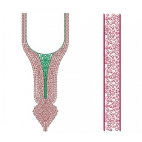 New Neck Embroidery Design 19868