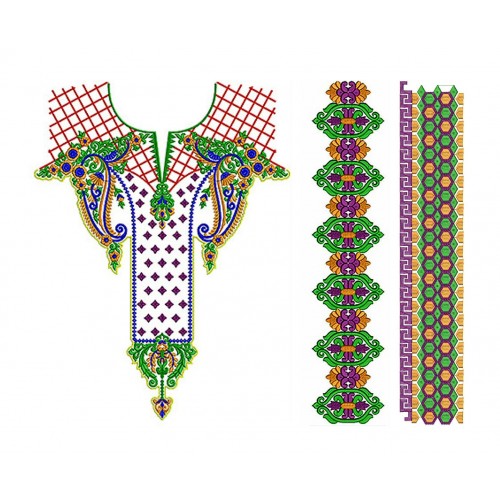 New Neck Embroidery Design 18634