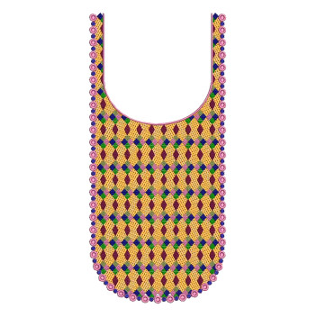 Nighty Neck Embroidery Design