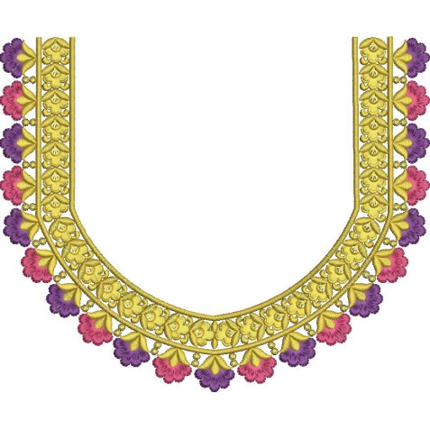 Vibrant Vine Embroidery Design