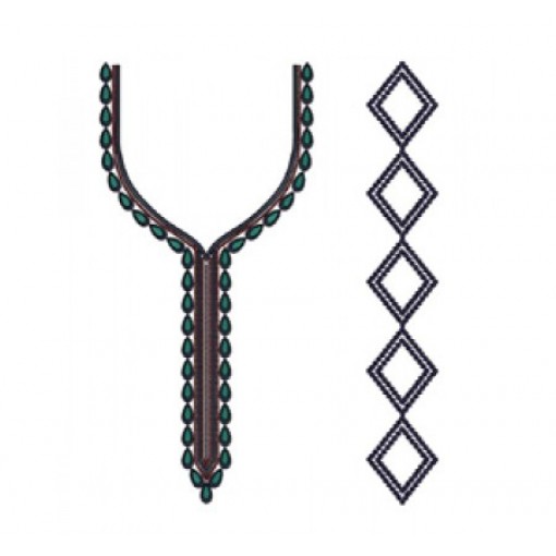 Oman Dress Neck Embroidery Designs 21673 Oman Dress Neck Embroidery Designs 21673