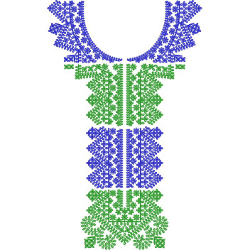 Machine Embroidery Neck Pattern