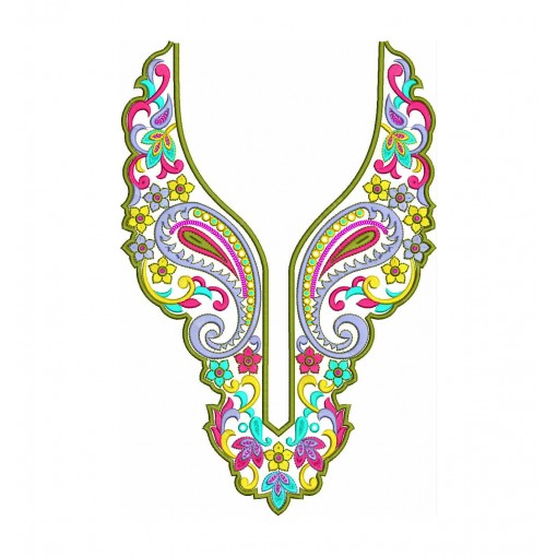 Pashtun Clothing Embroidery Neck Yoke Gala Design