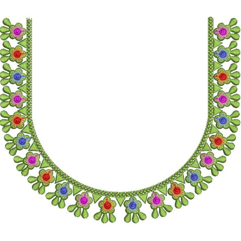 Punjabi Suit Embroidery Neck Designs
