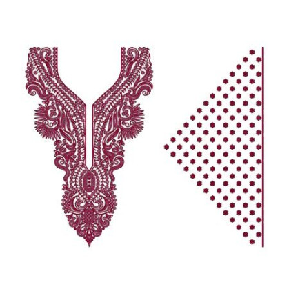 Romania Cultrual Heritage Gala Neck Design 21167