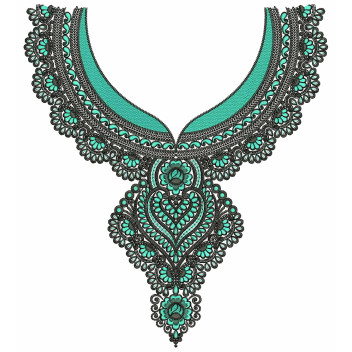 The Jade Meenakari Embroidery Design
