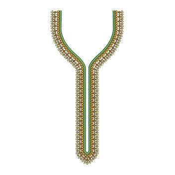 Tribal Geo-Spire Embroidery Design