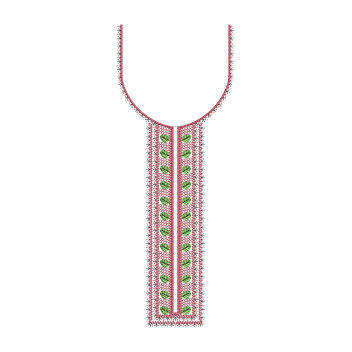 Simple Neck Embroidery For Kurta