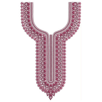 Mashaal Minar Neck Embroidery Design