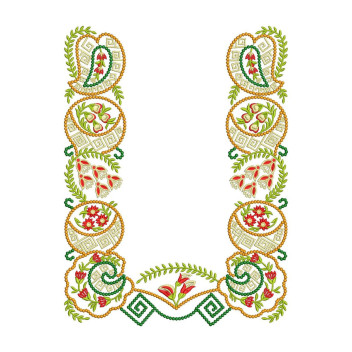 Statement Fusion Fashion Top Embroidery Design