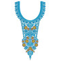 Sapphire Neck Embroidery Design