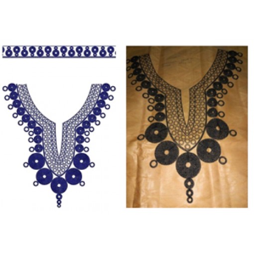 Tunic Neck Embroidery Design 22528 Tunic Neck Embroidery Design 22528