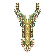Unique Neck Embroidery Design