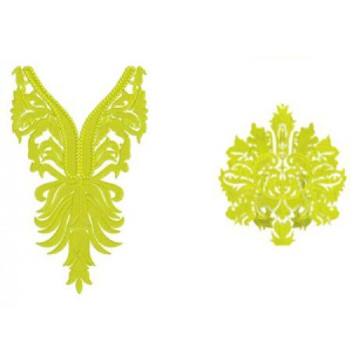 USA Stylist Neck Embroidery Design 22841