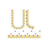 Vibrant Floral U-Neck Embroidery Design