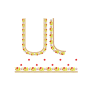 Vibrant Floral U-Neck Embroidery Design